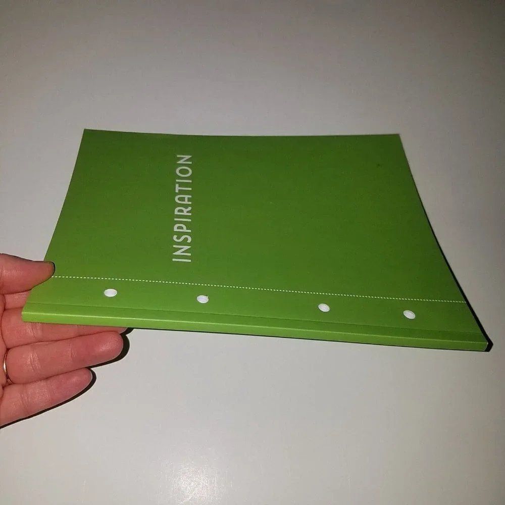 Inspiration Journal Green Cover Recollections Focus Quote Gratitude NEVER USED